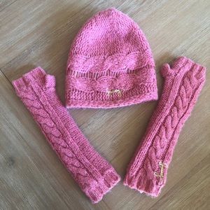 Juicy Couture beanie and mittens.
